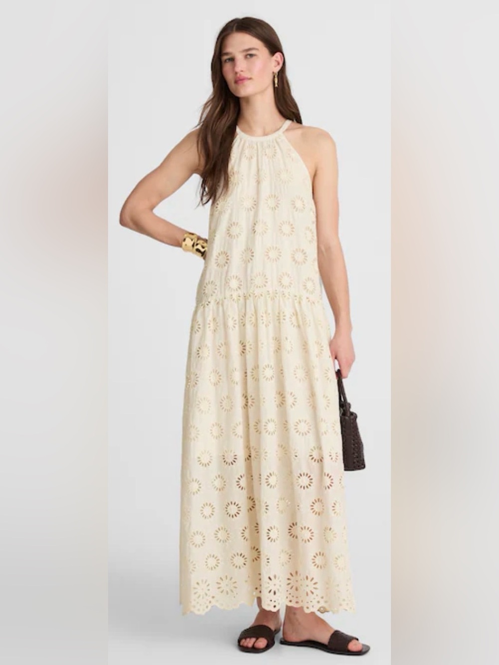 Madewell Embroidered Drop-Waist Maxi
Dress